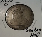 1858-O Seated Liberty Silver Half Dollar