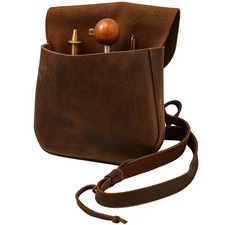 Muzzle-Loaders  Leather Possibles Bag - Leather Muzzleloaders Shooting Bag -