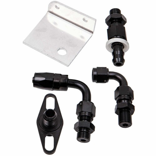 LokoCar Adjustable Fuel Pressure Regulator Kit Oil 0-100psi Gauge -6AN 6AN Black - Picture 12 of 12
