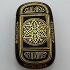 RARE ANTIQUE HIGH KARAT GOLD ON IRON TOLEDO SPAIN DAMASCENE VESTA MATCH SAFE