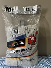 RARE VTG 10 PAIRS WINNER's CHOICE OVER THE CALF TUBE SOCKS SZ 10-13 60-70's