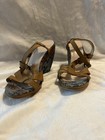 Vintage Blue Floral Tapestry Wedge Sandles by Coclico Made in Italy — photo 1