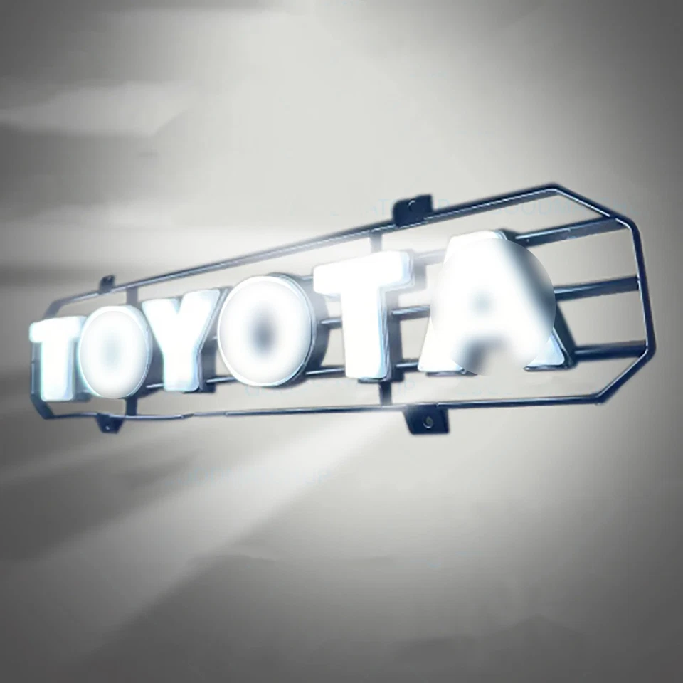 For 2001-2004 Toyota Sequoia Front Bumper Upper Grille W/Led Illuminated Letters Foto 4 de 4