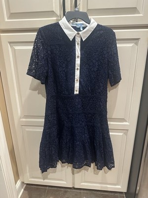 Draper James Blue Lacey Dress Size 12 Vintage Look