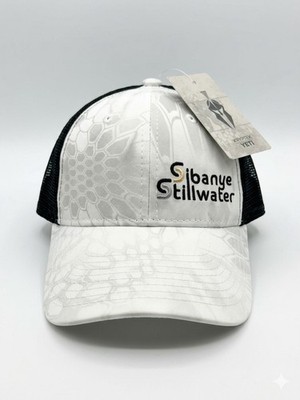 Sibanye Stillwater Kryptek Yeti Trucker Hat White Black Snapback Cap NWT