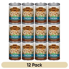 12 Cans- Keystone All Natural Chicken 14.5oz No Preservative Fully Cooked Food