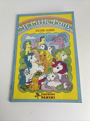 My Little Pony Panini Sticker Album 1986 Hasbro Partially Used Incomplete