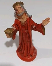 Vintage Christmas Nativity Scene Manger Figurine Melchior Wise Men King Italy