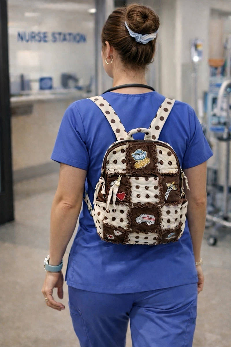 Polka Dot Backpack Quilted Bags & Handbags for Women for  display picture 2
