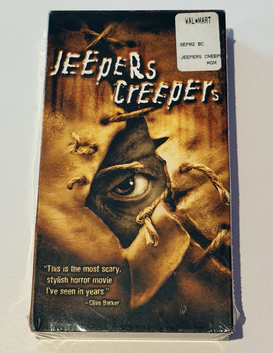 Jeepers Creepers VHS 2001 Justin Long Gina Philips SEALED Horror