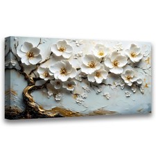 Abstract Wall Art Canvas Print Tree of Life Painting Flower Painting Decor Pa...