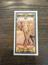 2021 Topps Allen & Ginter #MWL-5 African Elephant World’s Largest Minis