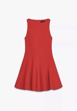 BNWT Zara Short Flared Red Dress L