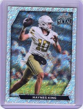 🔥 2026 Leaf Metal Blue Shimmer Haynes King  1/12