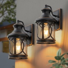 2-Pack Outdoor Wall Lights, Porch Lights, Waterproof Outdoor Wall Sconce, Ext...