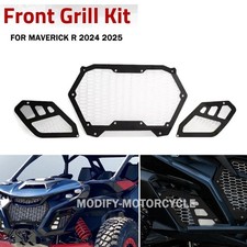 Para Can-Am Maverick R 2024 2025 Accesorios Parachoques Delantero Malla Inserciones Protector