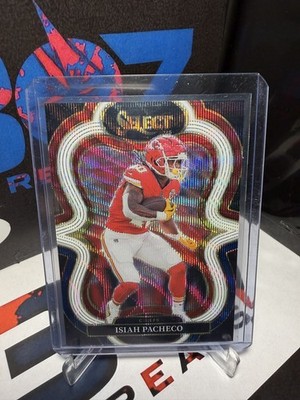 2025 Panini Select - Suite Level Isiah Pacheco #308 Tri-Color Prizm /199