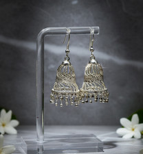 South Indian Traditional Silver Plated Jhumka Earrings " Dia Girls Women