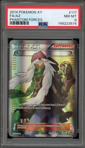 Pokemon AZ XY Phantom Forces Full Art #117 PSA 8