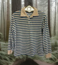 Vtg The Men’s Shop JCPenney 70s Men's Velour Striped Shirt Skater Grunge Cobain
