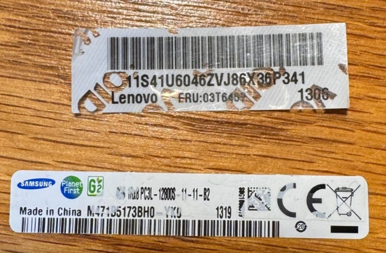 Samsung Laptop Memory 4GB 1Rx8 PC3L-12800S- M471B5173BH0-YK0 FRU 03T6457 92 - Image 3 of 3