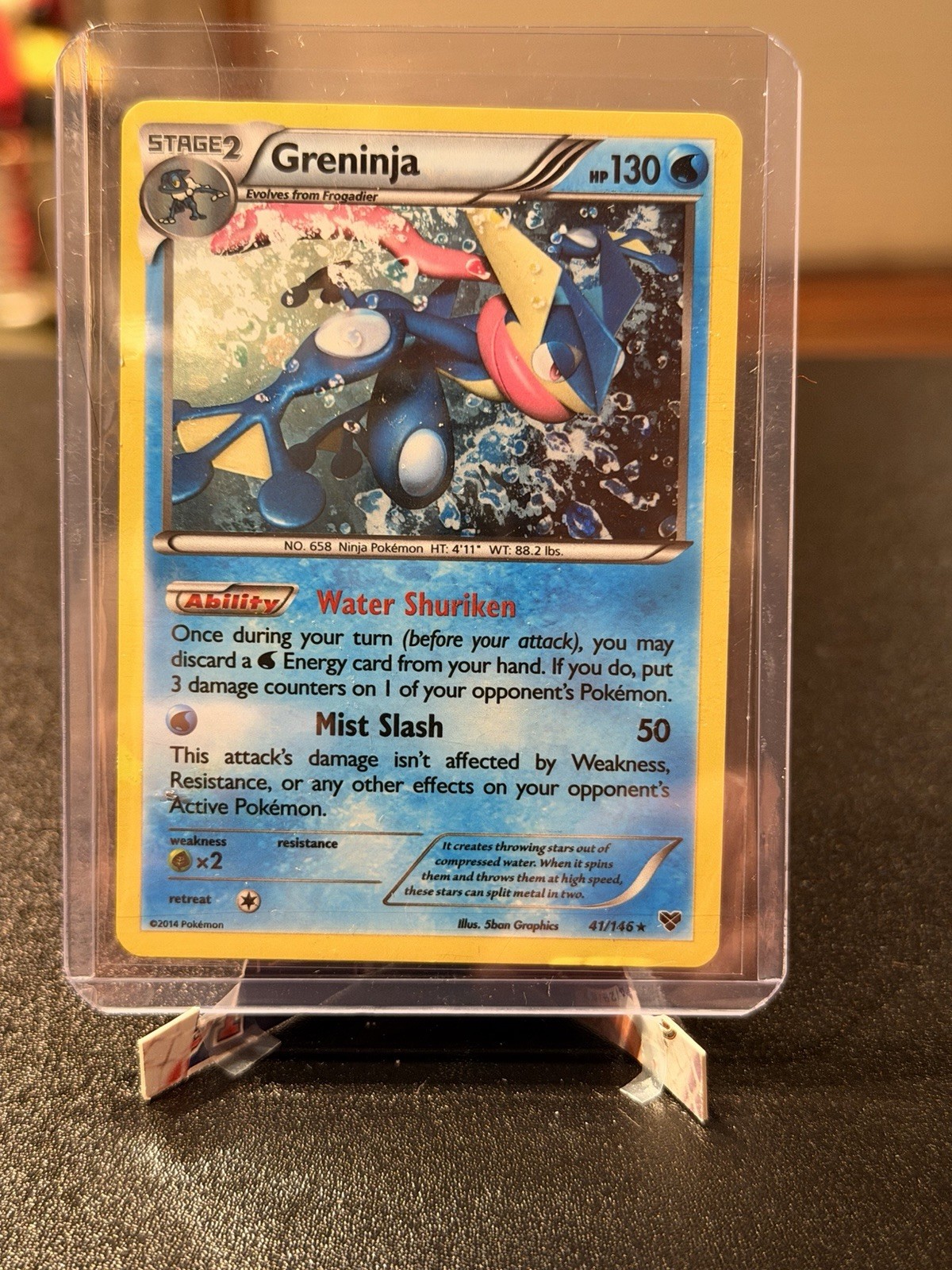 Pokémon Greninja XY Holo Rare Stage 2 Card 41/146 Water Shuriken Mist Slash