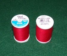 Coats & Clark, Dual Duty All Purp Polyester Thread, 250 yds, Hero Red (2200)