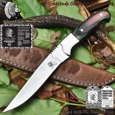 Ashen Edge Forged Full Tang Knife D2 Tool Steel Hard Wood Hunting