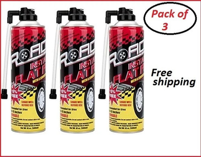 #ad #ad 3x Road Instant Fix a Flat Tire Easy Hose Tire Inflator Air Filler Sealant 16oz $20.99