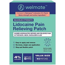 Lidocaine 4 Patch  Maximum Strength Pain Relief 40 Count