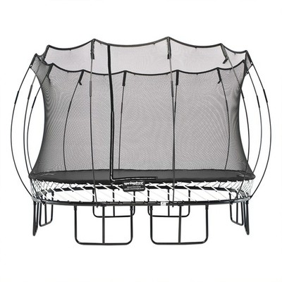 Springfree Large Square Backyard Trampoline With Enclosure and Hidden Frame, 11'