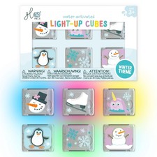 Glo Pals Water-Activated Light-Up Cubes for Bathtime and Sensory Play - Inclu...