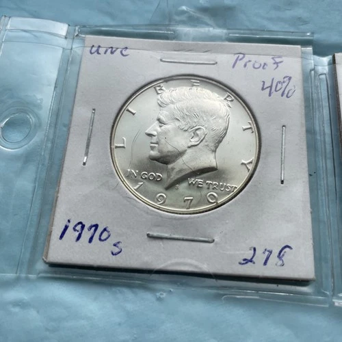 1970 D & 1970 S Kennedy Half’s Both BU Uncirculated Mint State 40% Silver