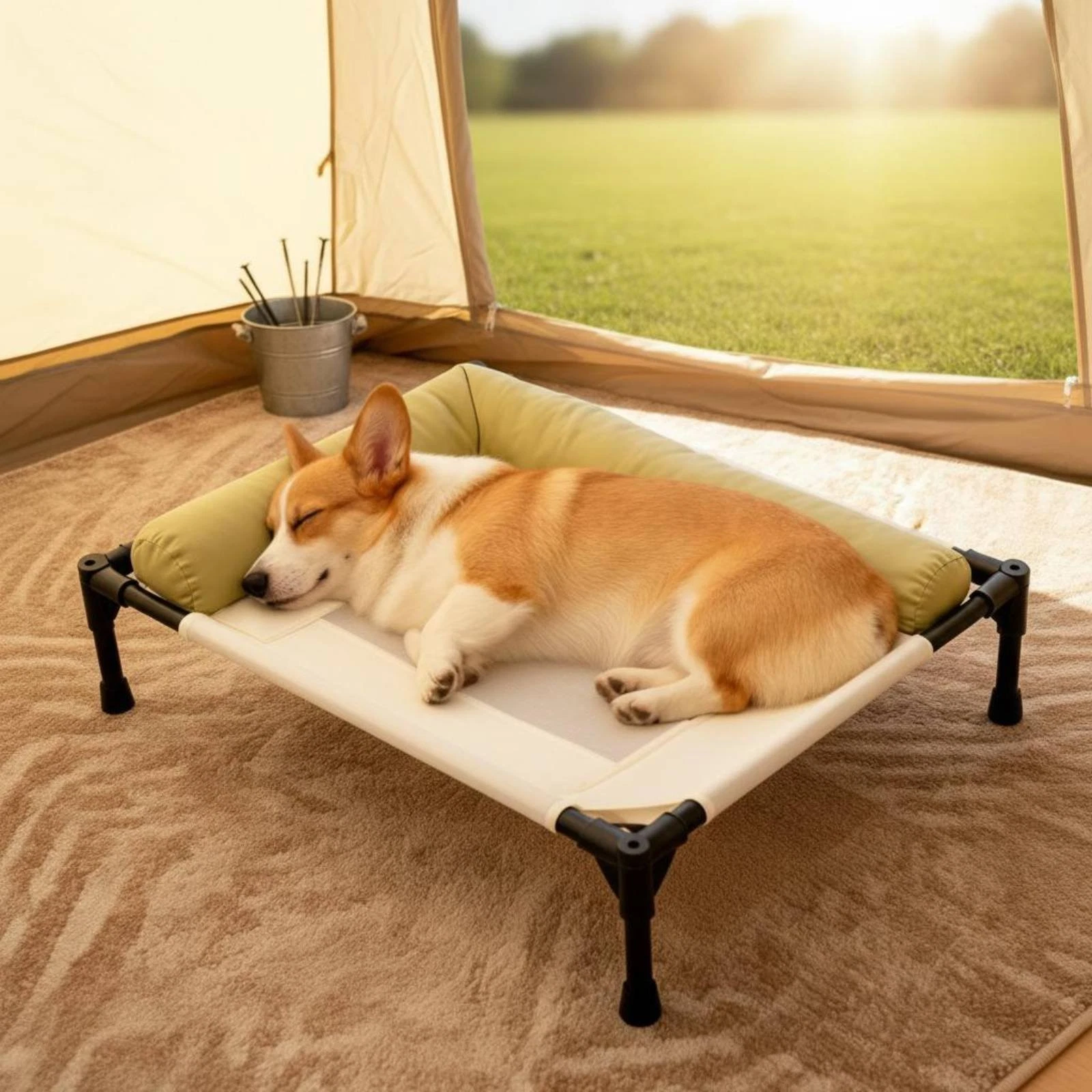 Dog Raised Bed Bed Cleanable Raised Pet Bed Breathable Material for Indoor