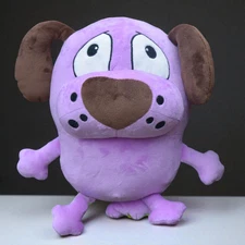 14" Courage the Cowardly Dog Plush Toy, Cartoon Collectible, Cute Gift for Fans
