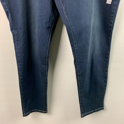Code Bleu Jeans Soho Skinny Mid Rise Blue Zip Fly Button 5-Pockets Size 24W NEW - Picture 7 of 12