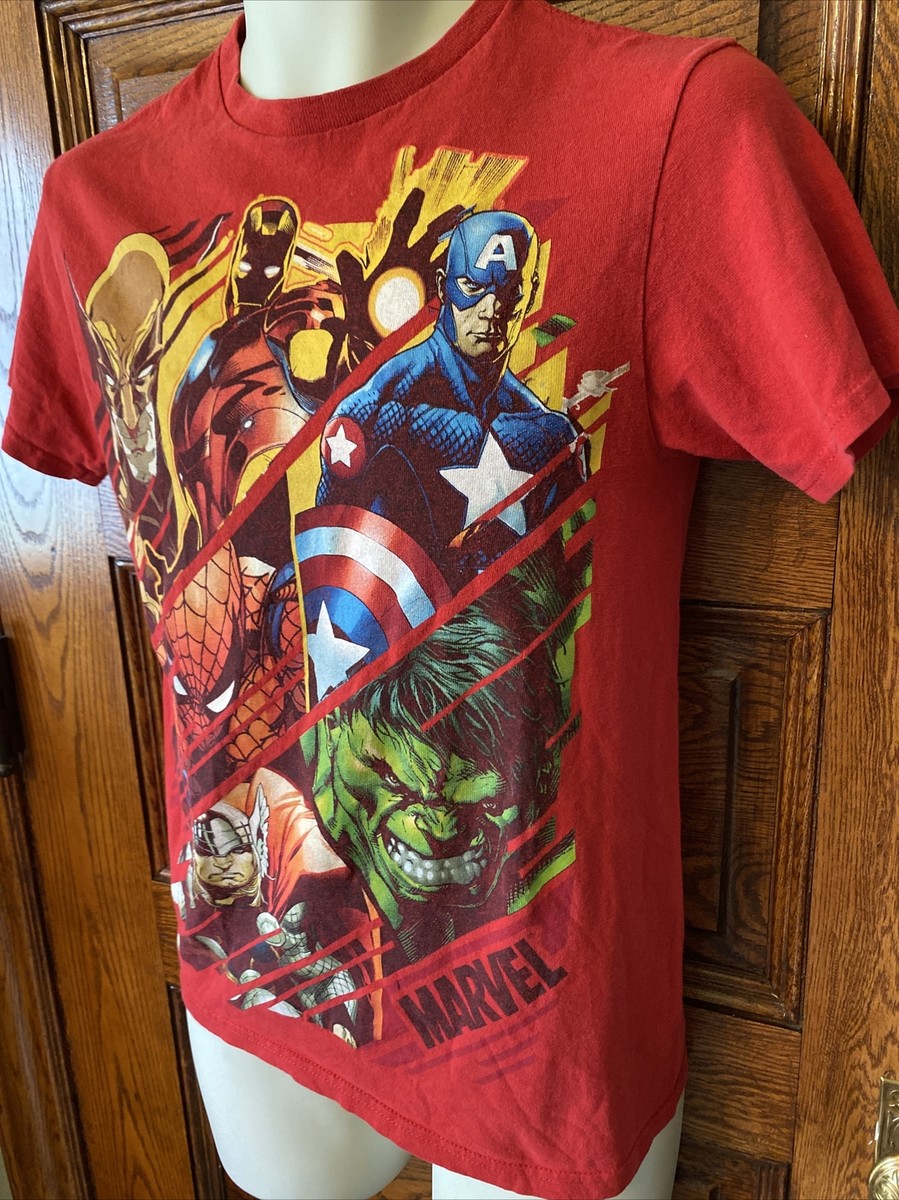 boohoo MAN★半袖 Captain America Red Hulk トップス Tシャツ 34095262_hi?h=630
