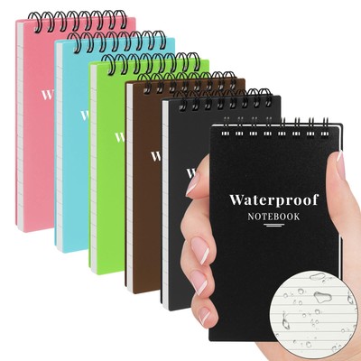 All Weather Waterproof Notebook,Small Spiral Notebook 3x5 Mini Pocket Notepad...