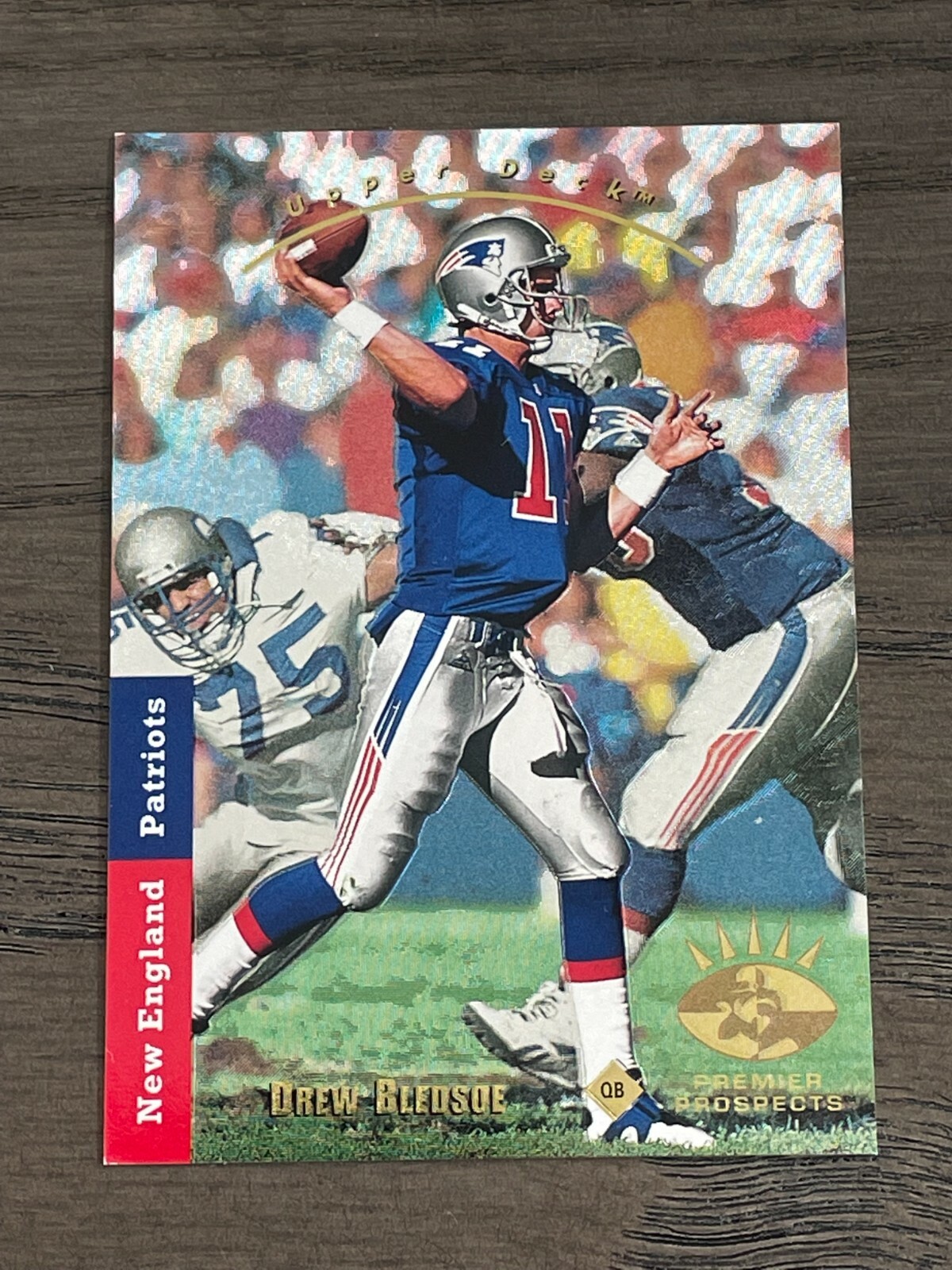 1993 SP Foil Drew Bledsoe Rookie Card #9 New England Patriots (A)