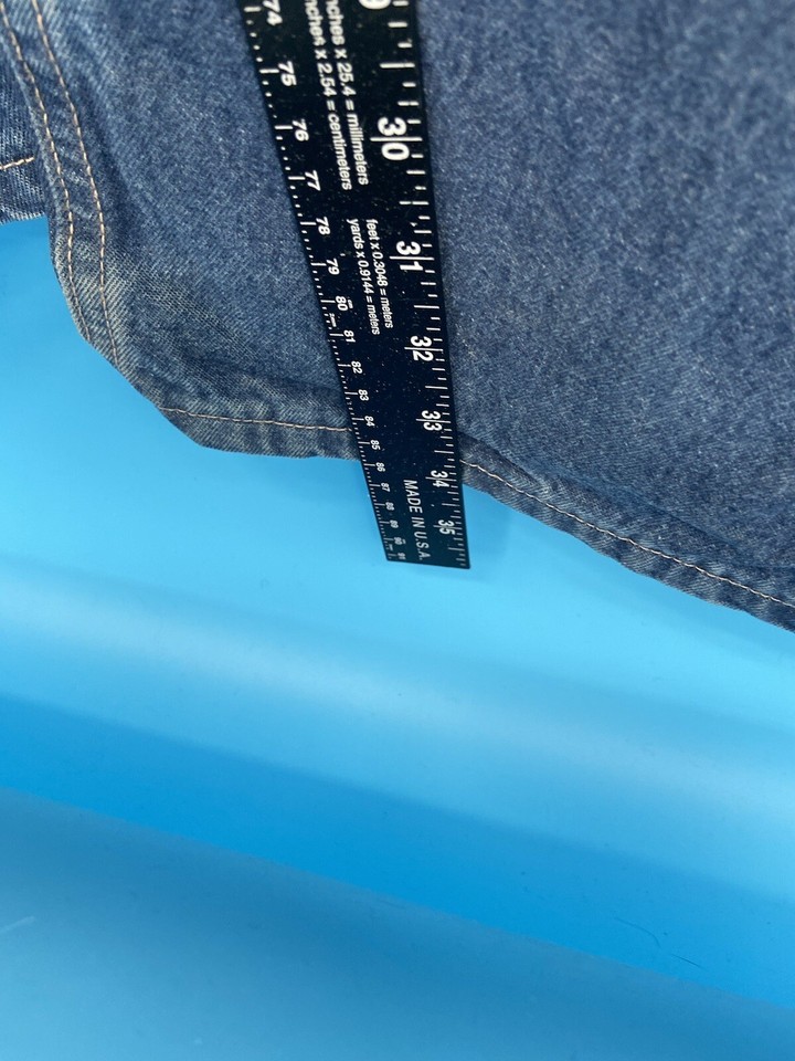 Carhartt FR Jeans 46x34 Blue Denim Flame Resistant Cat 2 Straight FRB