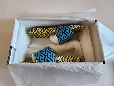 Versace Greca Monogram Flap Sandals size 43/ us size 10 Versace Greca Monogram Flap Sandals size 43/ us size 10 | eBay main image 2