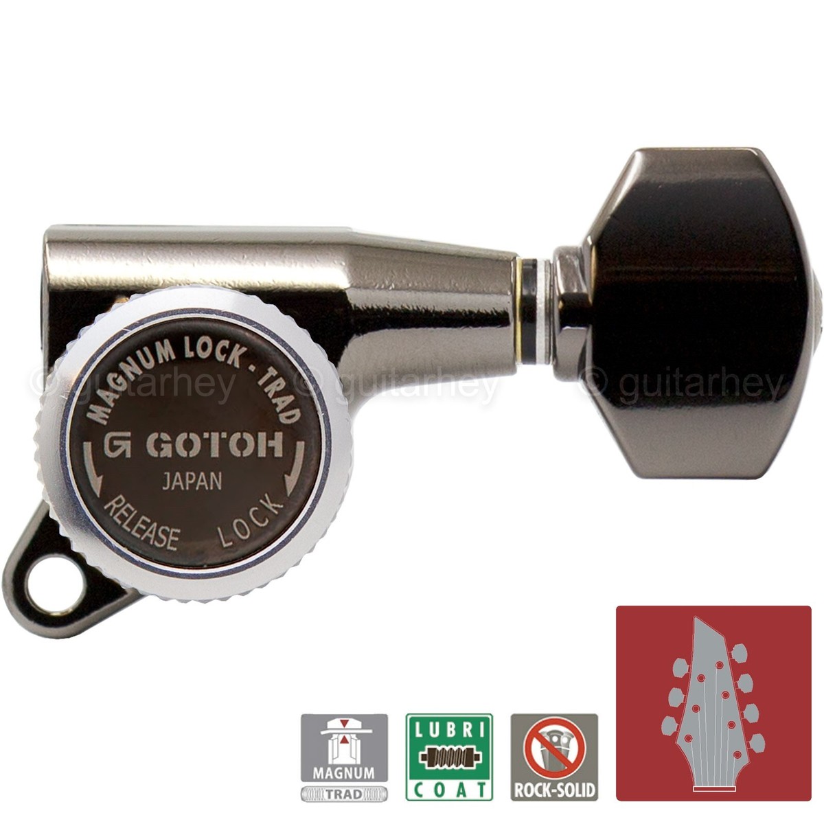 Giyoung　cola NEW Gotoh SG381-07 L3+R4 MGT Locking Tuners 7-String Small