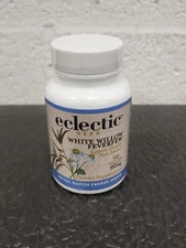 Eclectic Herb White Willow Feverfew Supports Head & Neck Tension 90 Veg Cap