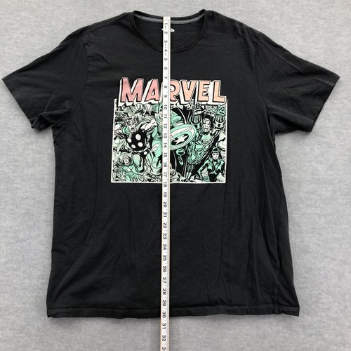 Marvel Shirt Short Sleeve Crew Neck Captain America Thor Comics Old Navy xXL - Picture 7 of 14