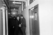 Liverpool manager Bill Shankly way tp dressing room following side- Old Photo 1
