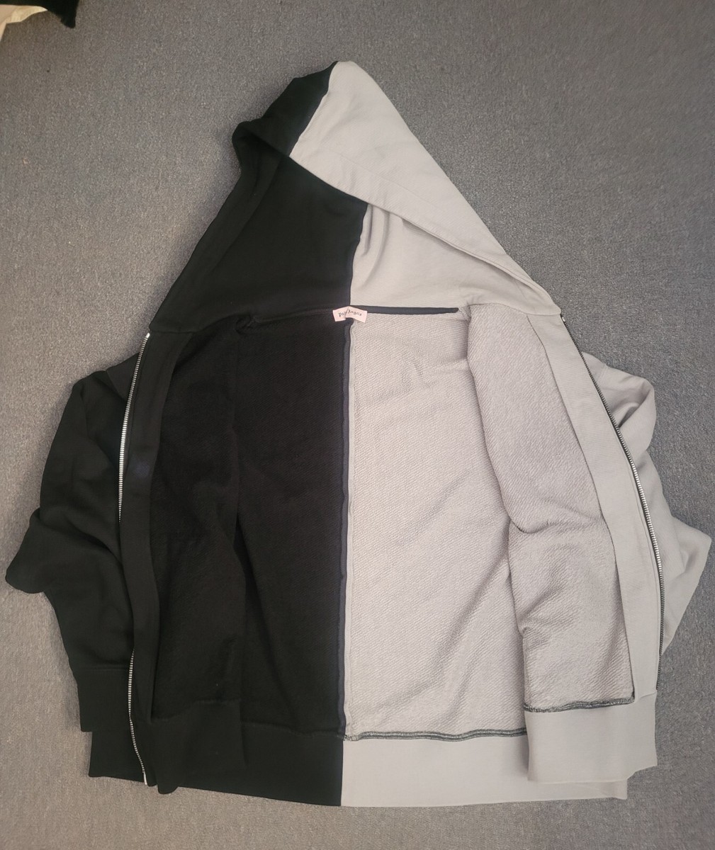 【関税&送料込】Palm Angels Zip Sweatshirt. Palms zipped Hoodie in VINTAGE BLACK - VINTAGE BLACK for Men
