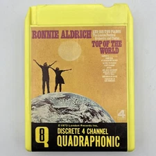 Ronnie Aldrich - Top Of The World - Restored Quad 8 Track Tape, New Pad & Splice