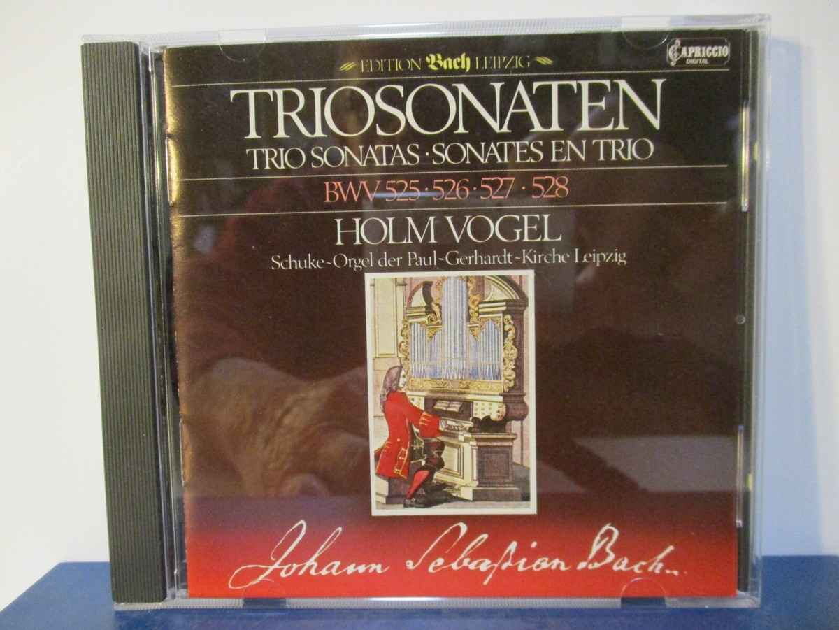 J S BACH - Triosonaten - Holm Vogel - CD - MINT condition - E24