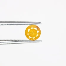 0.48ct Yellow Natural Brilliant Cut Round Diamond for Jewelry Making