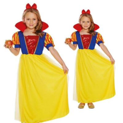 Snow White Fancy Dress Costume Disney World Book Day To Fit
